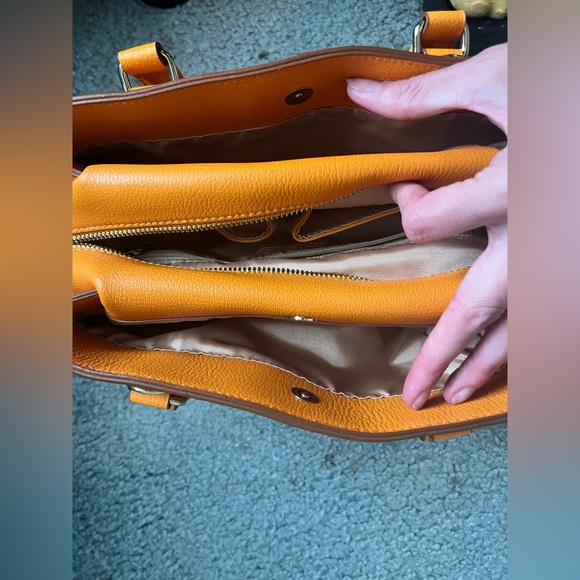 Ora Delphine Elegant orange  Satchel Bag with Timeless Design - Picture 2 of 8